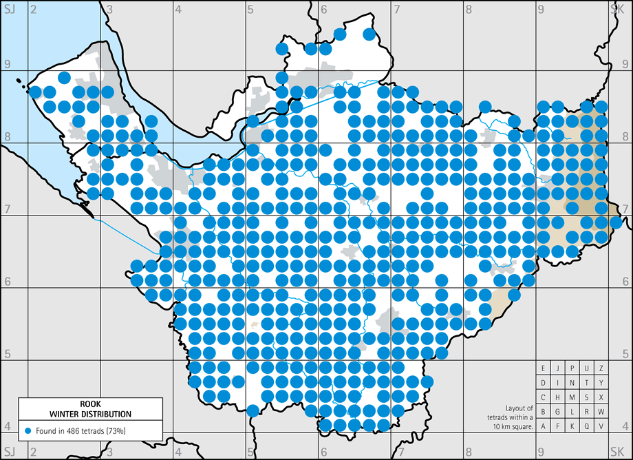 Winter distribution map