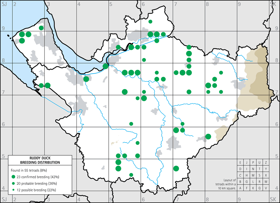 Breeding distribution map