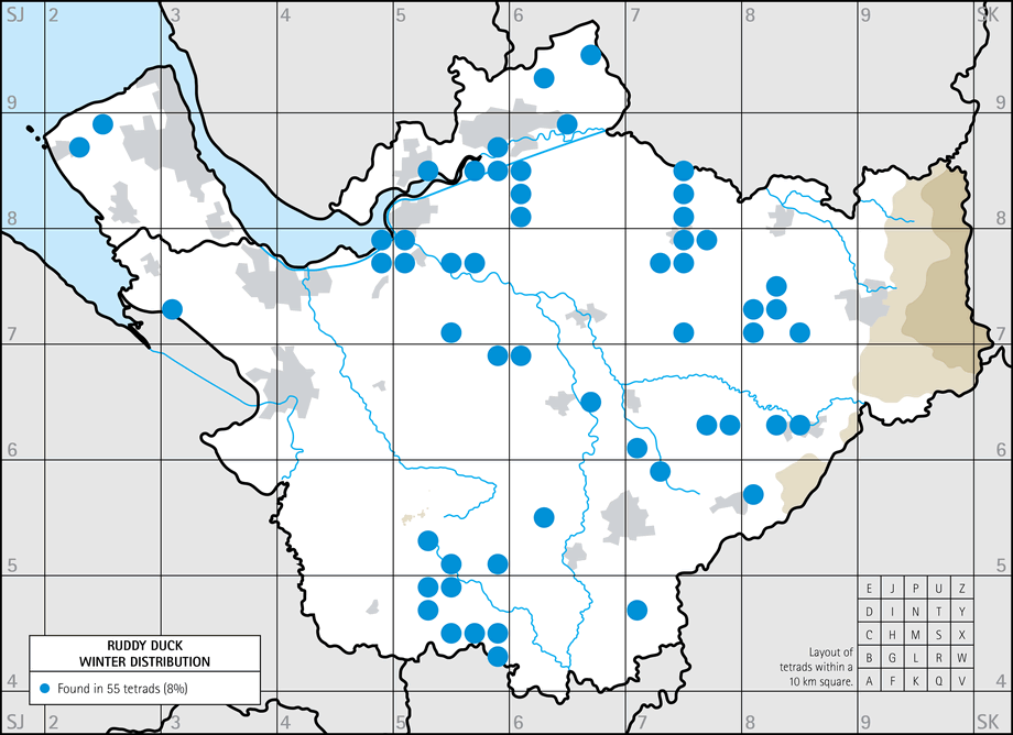 Winter distribution map