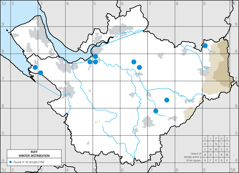 Winter distribution map