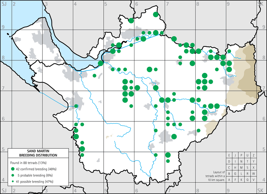 Breeding distribution map