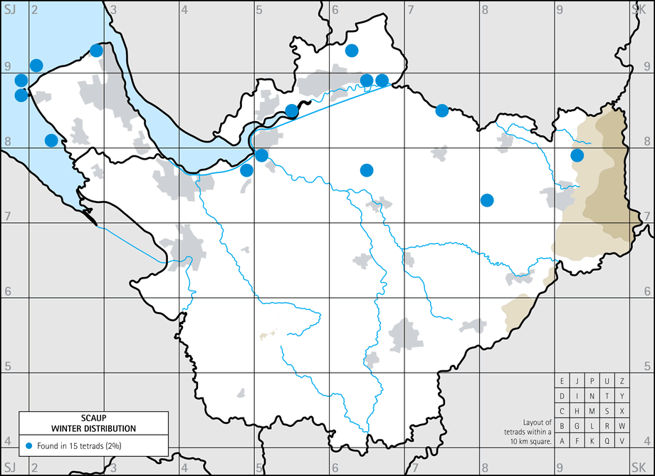 Winter distribution map