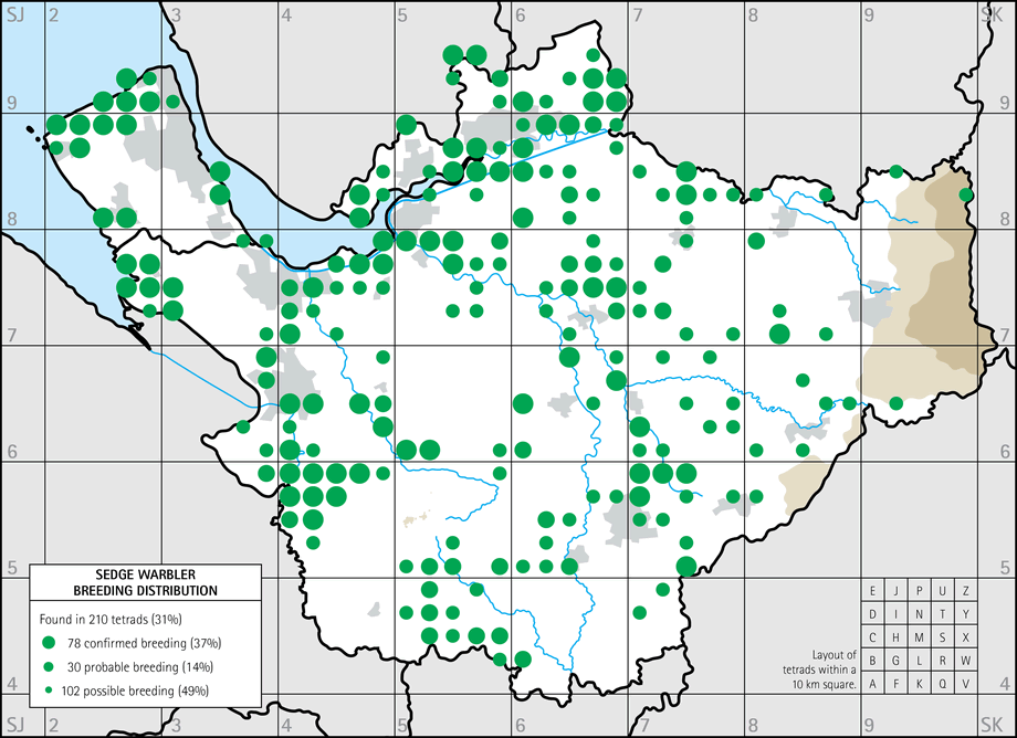 Breeding distribution map