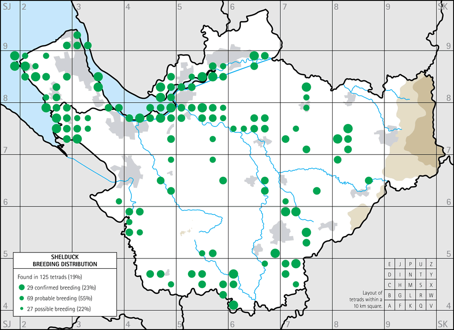 Breeding distribution map