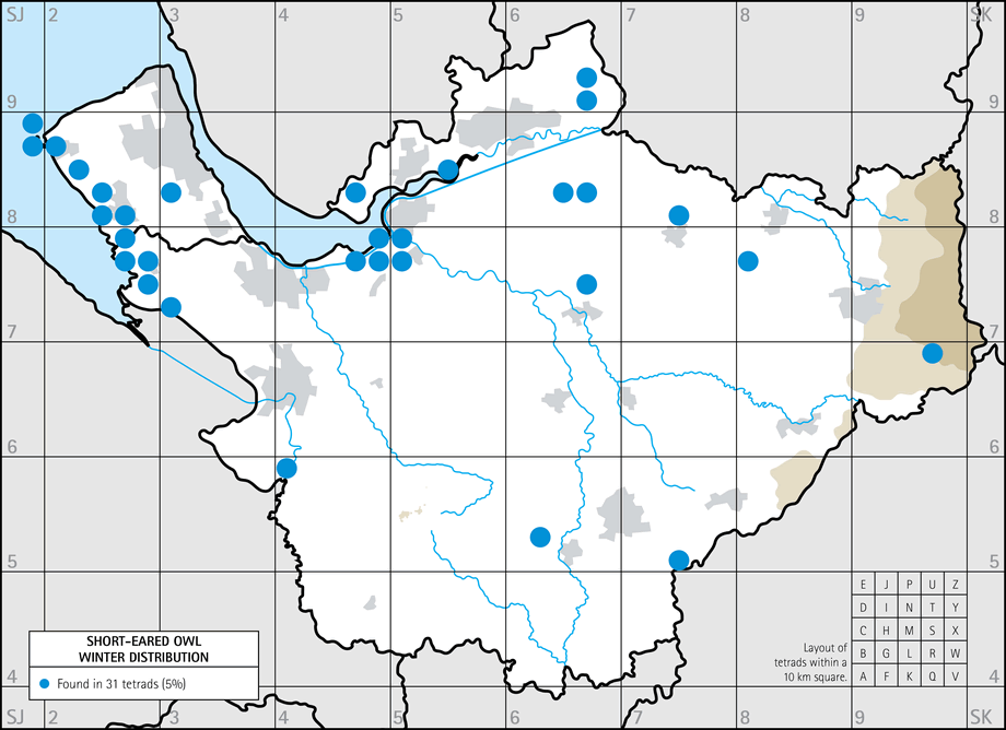 Winter distribution map