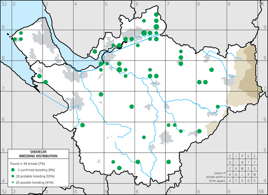 Breeding distribution map