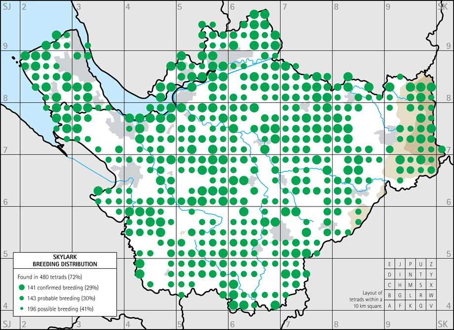 Breeding distribution map