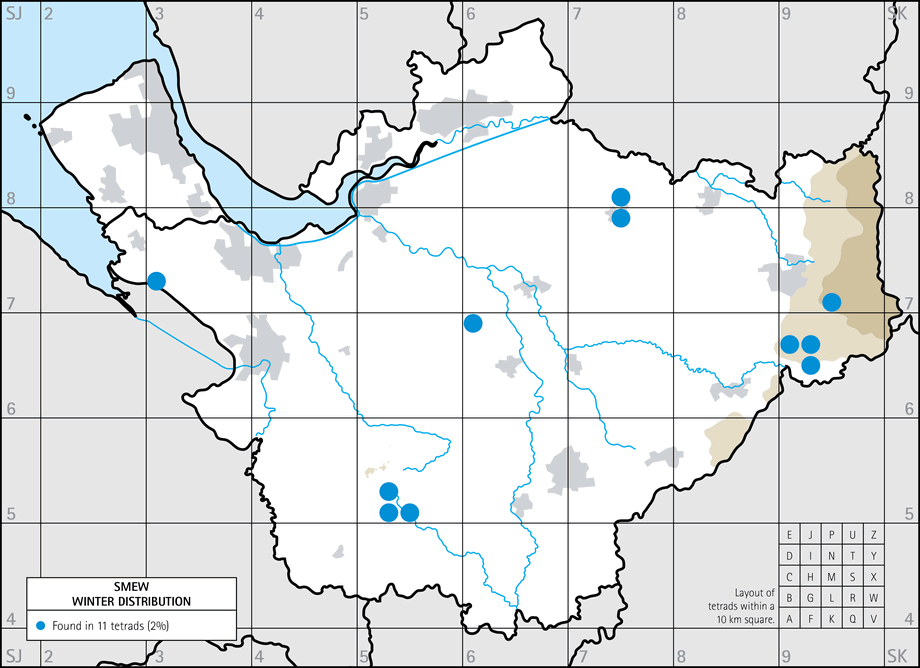 Winter distribution map