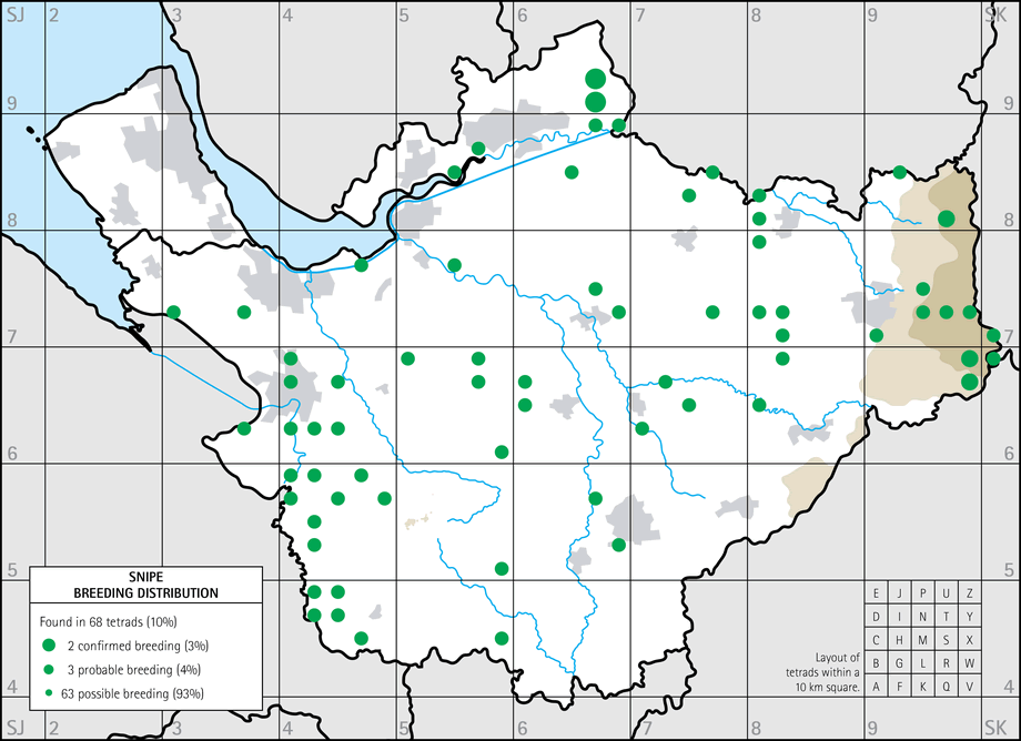 Breeding distribution map