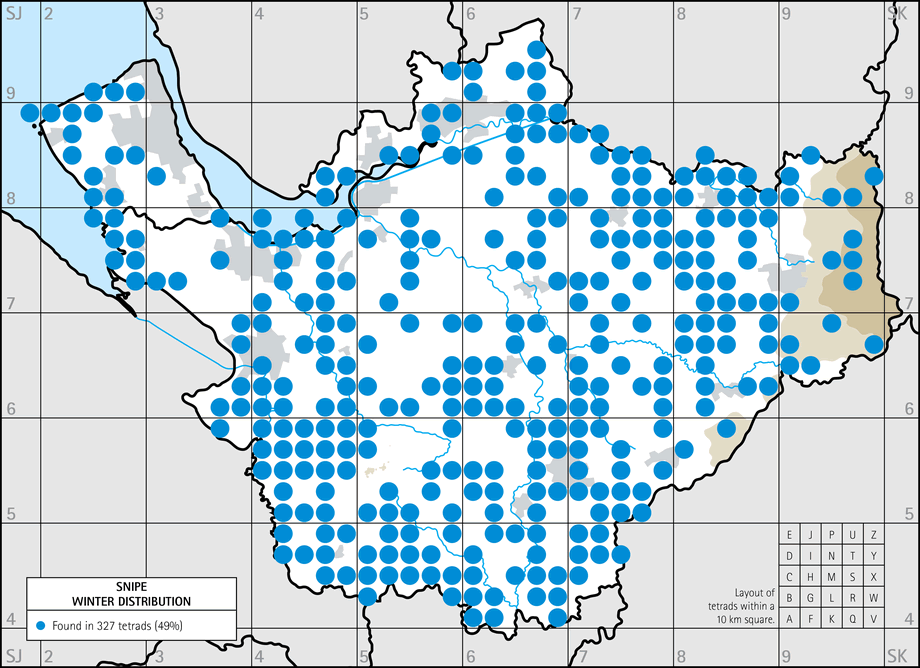 Winter distribution map