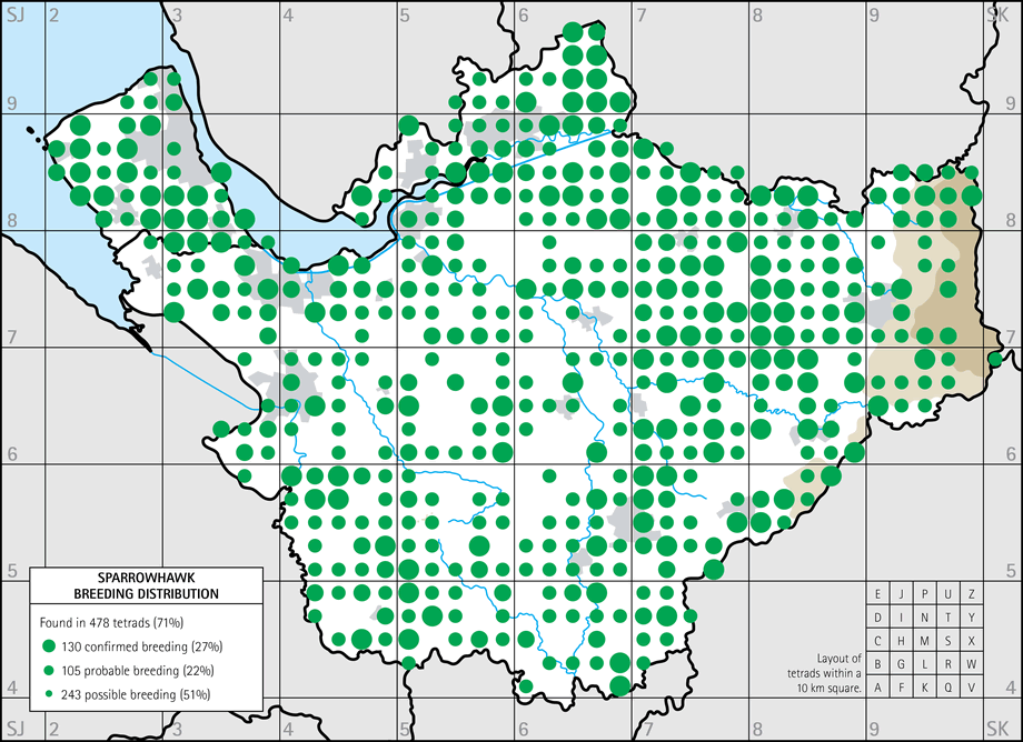 Breeding distribution map