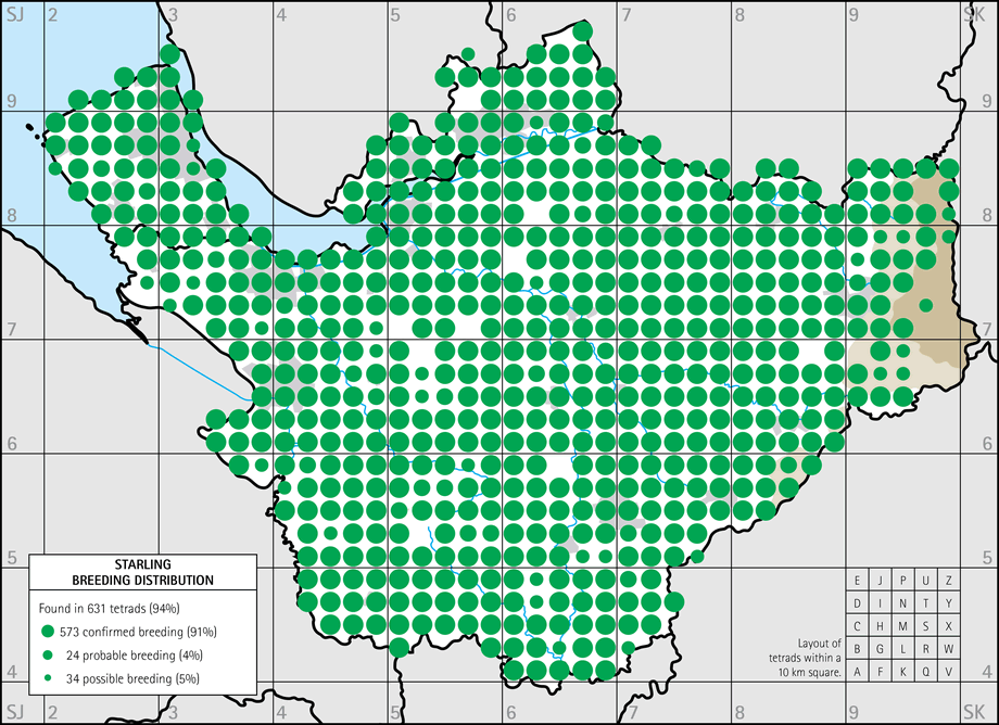 Breeding distribution map