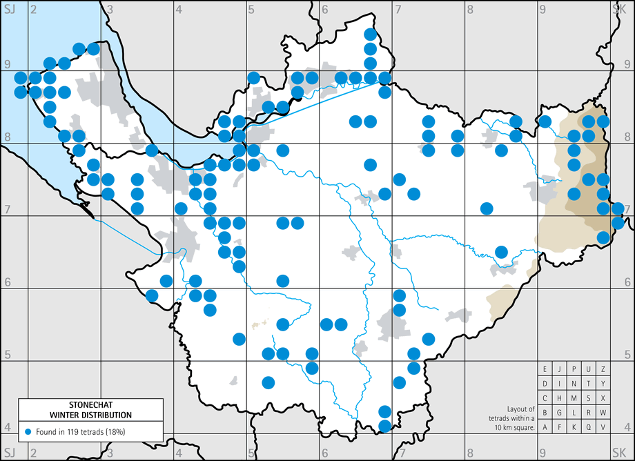 Winter distribution map