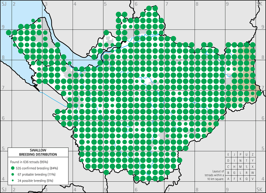 Breeding distribution map