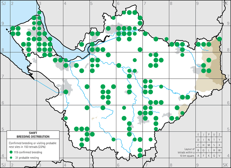 Breeding distribution map