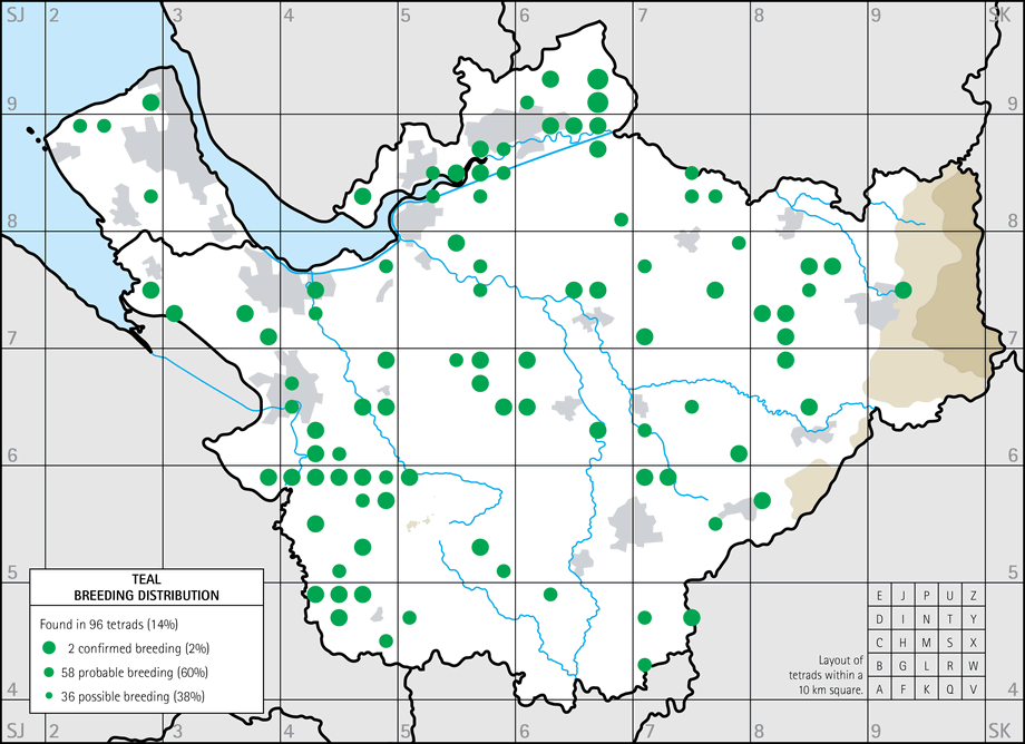 Breeding distribution map