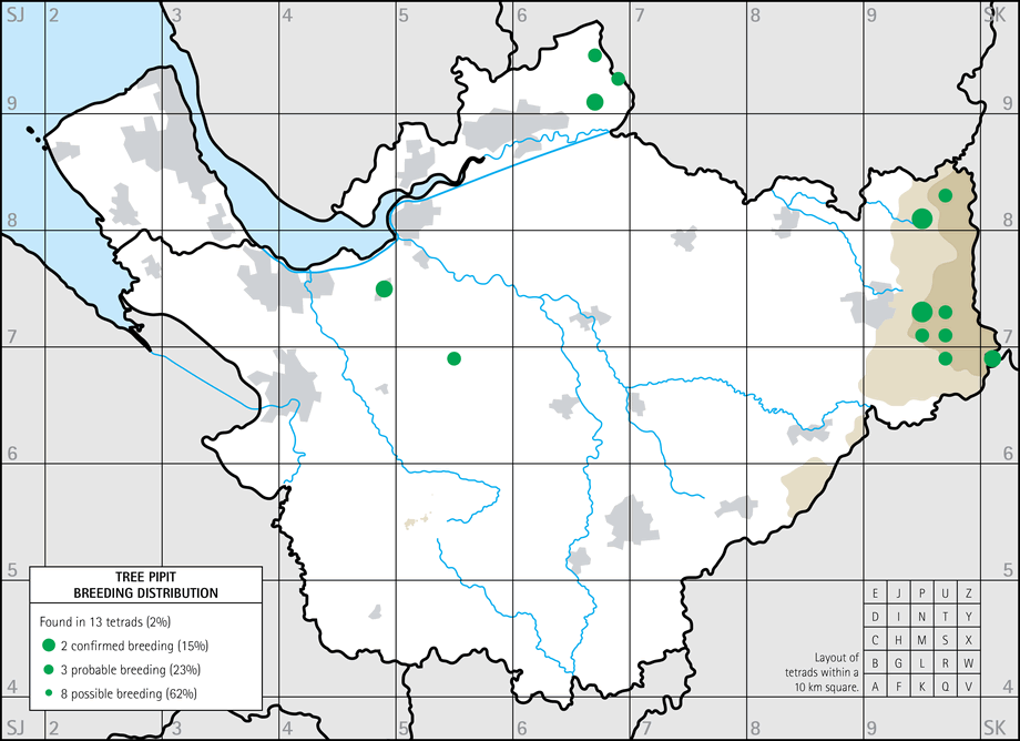 Breeding distribution map