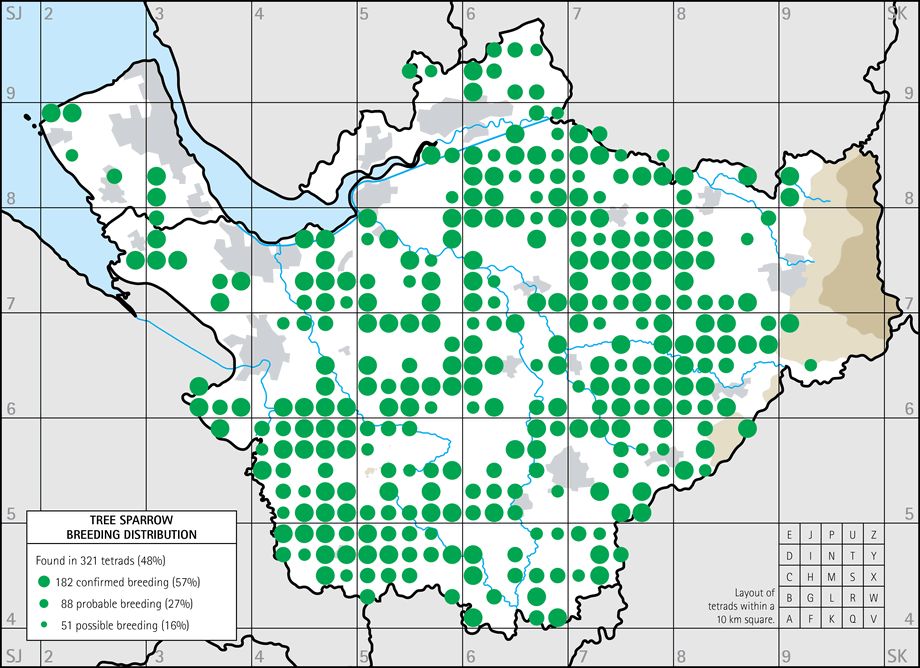 Breeding distribution map