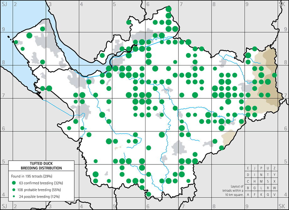 Breeding distribution map