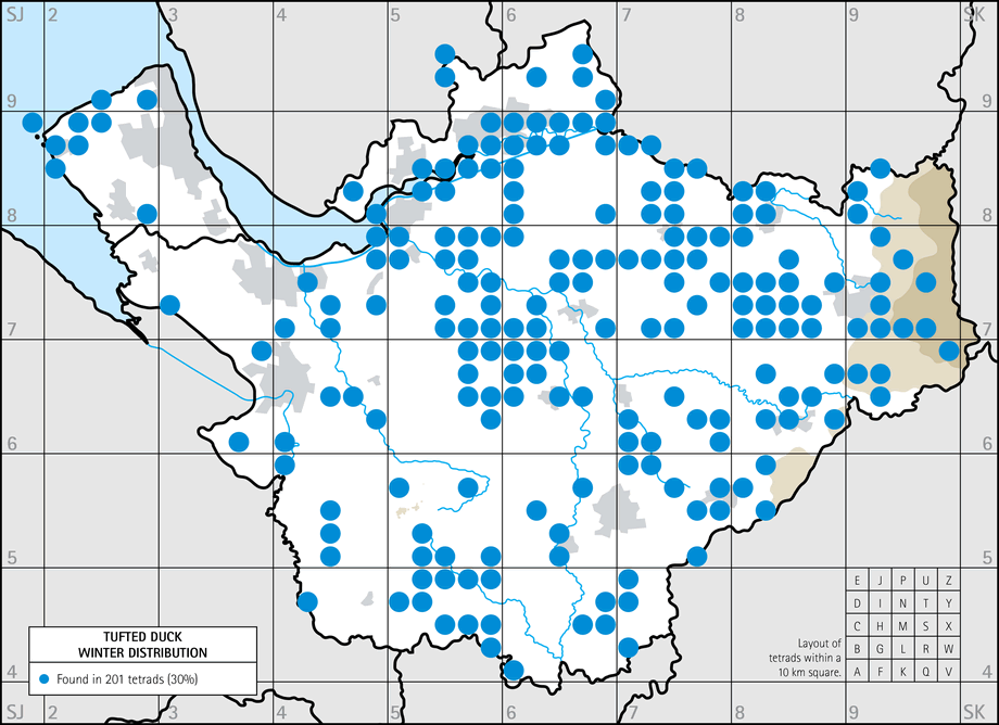 Winter distribution map
