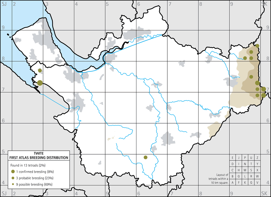 Breeding distribution map