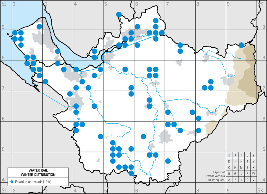 Winter distribution map