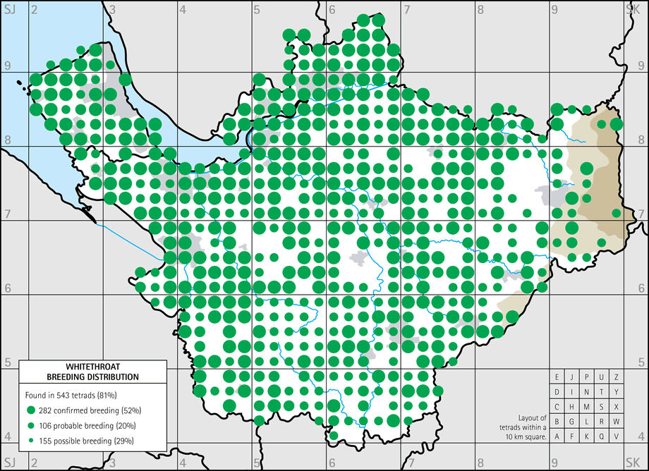 Breeding distribution map