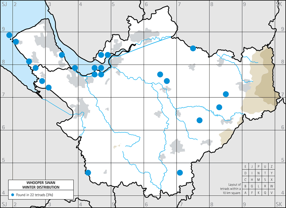 Winter distribution map