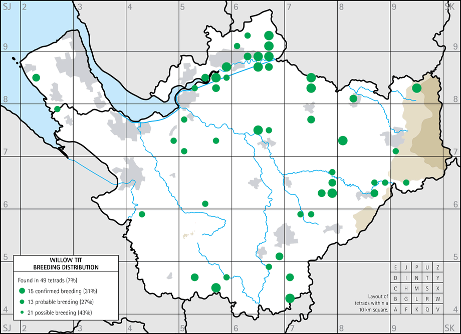 Breeding distribution map