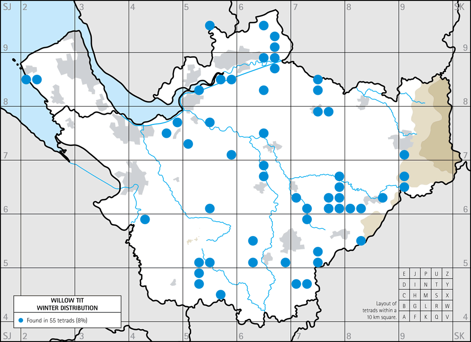 Winter distribution map