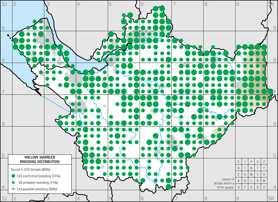 Breeding distribution map