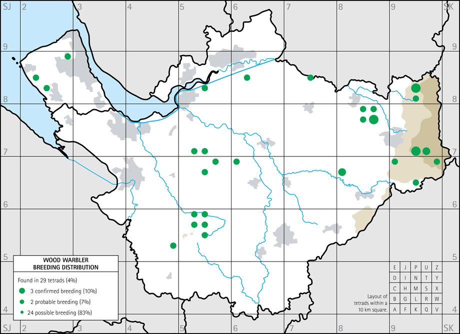 Breeding distribution map