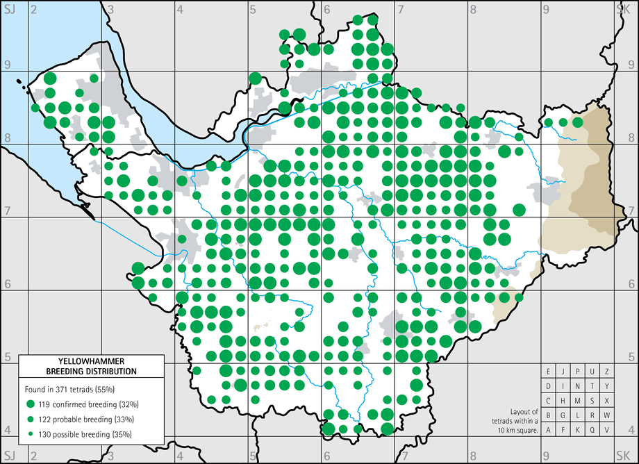 Breeding distribution map